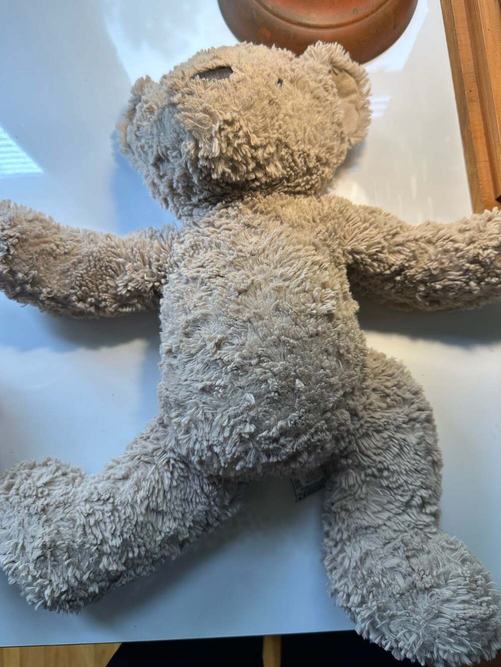 Jellycat Beige Shaggy Fur Teddy Bear Plush Stuffed Animal